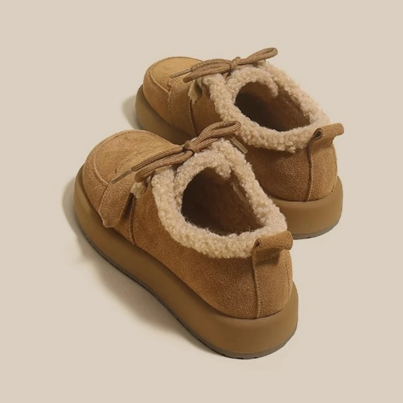 2023 nuovi stivali da donna autunno inverno caldo peluche suola in gomma Sneakers da donna moda ragazze stivali mocassini