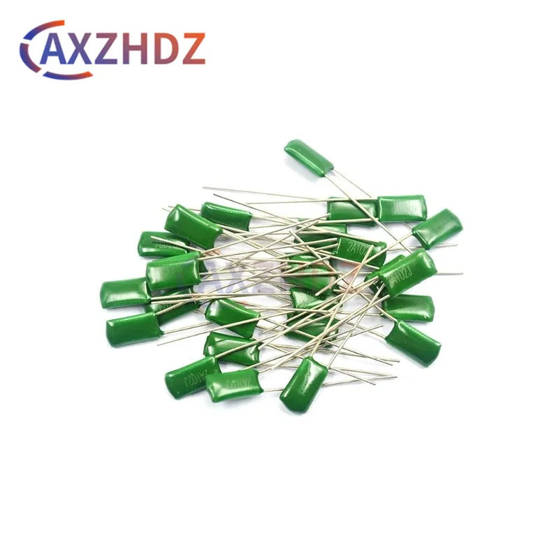 

50PCS Polyester Film Capacitor 100V 250V 400V 630V 1000V 2A 2E 2G 2J 3A 102J 103J 104J 154J 224J 222J 332J 472J 223J 683J 823J
