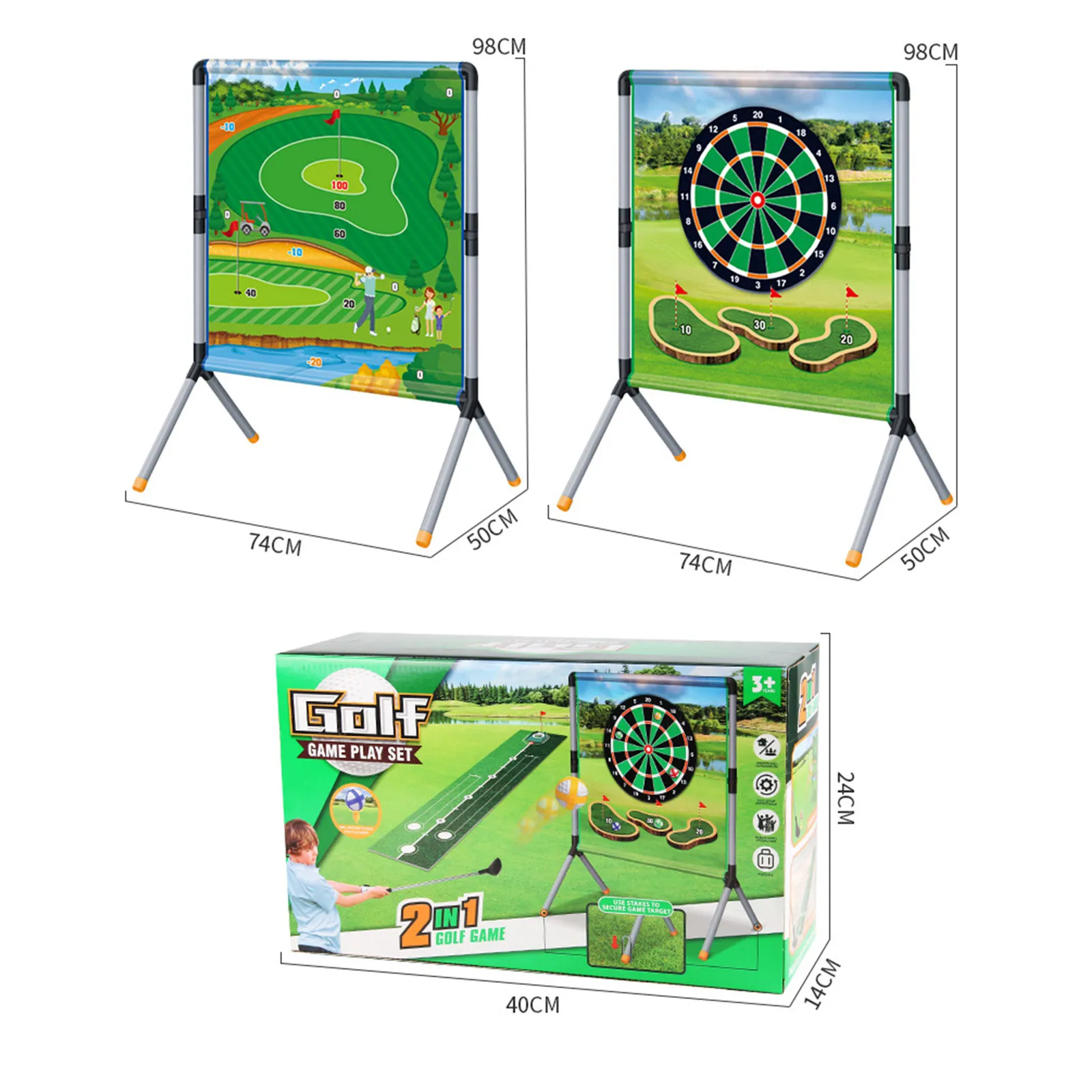 Children Golf Chipping Game Set Indoor Outdoor Backyard Golfing Training Accessories view 6