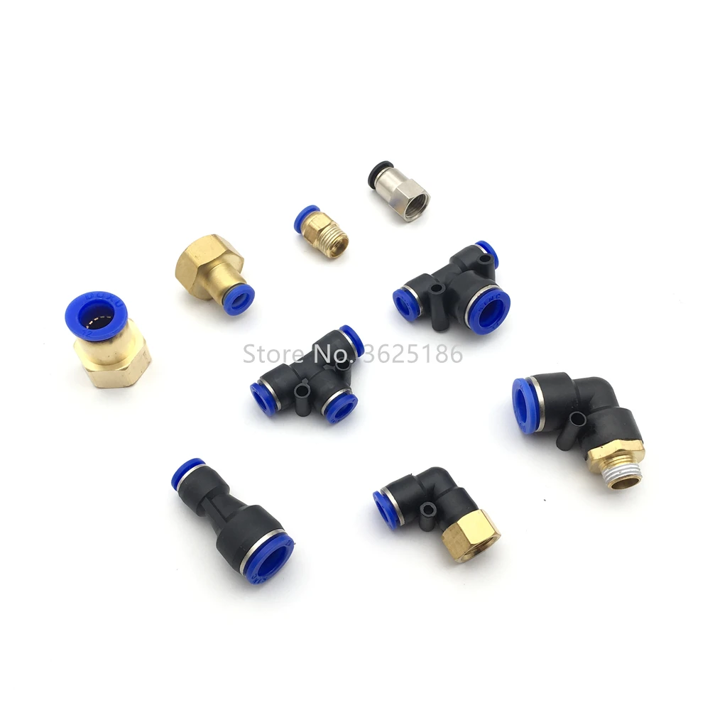 1pcs  6mm 8mm 12mm agricultural plant protection drone pneumatic connector/adapter/T-type tee/Y-type tee/L-type elbow