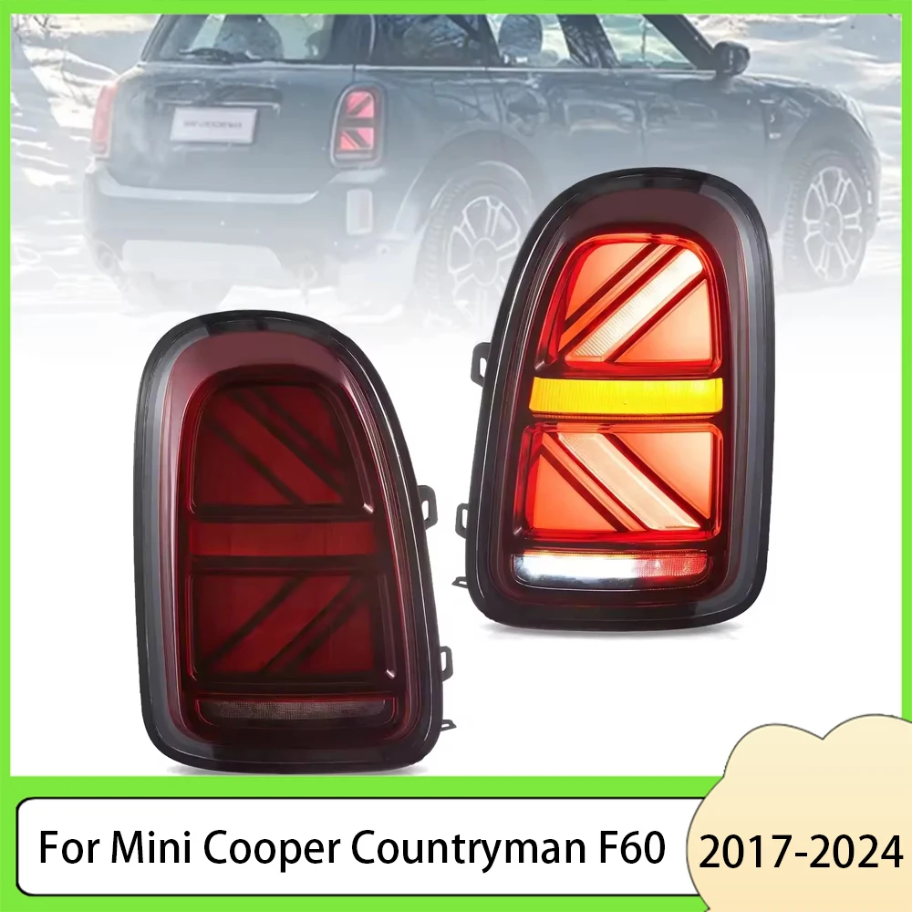 

Car Styling for Mini Cooper Countryman F60 2017-2024 2nd Gen LED Tail Light DRL Signal Brake Reverse Auto Accessories