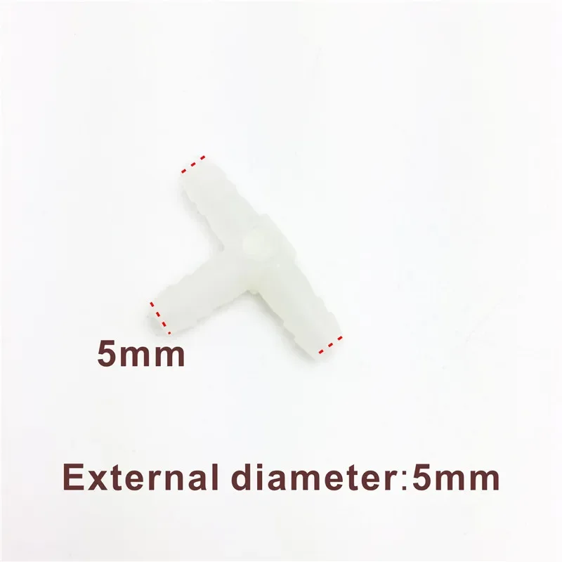 20pcs T shaped Pneumatic Fitting Air Water Plastic Tube Connector Pipe Fiting Dental Chair Quick Fitting