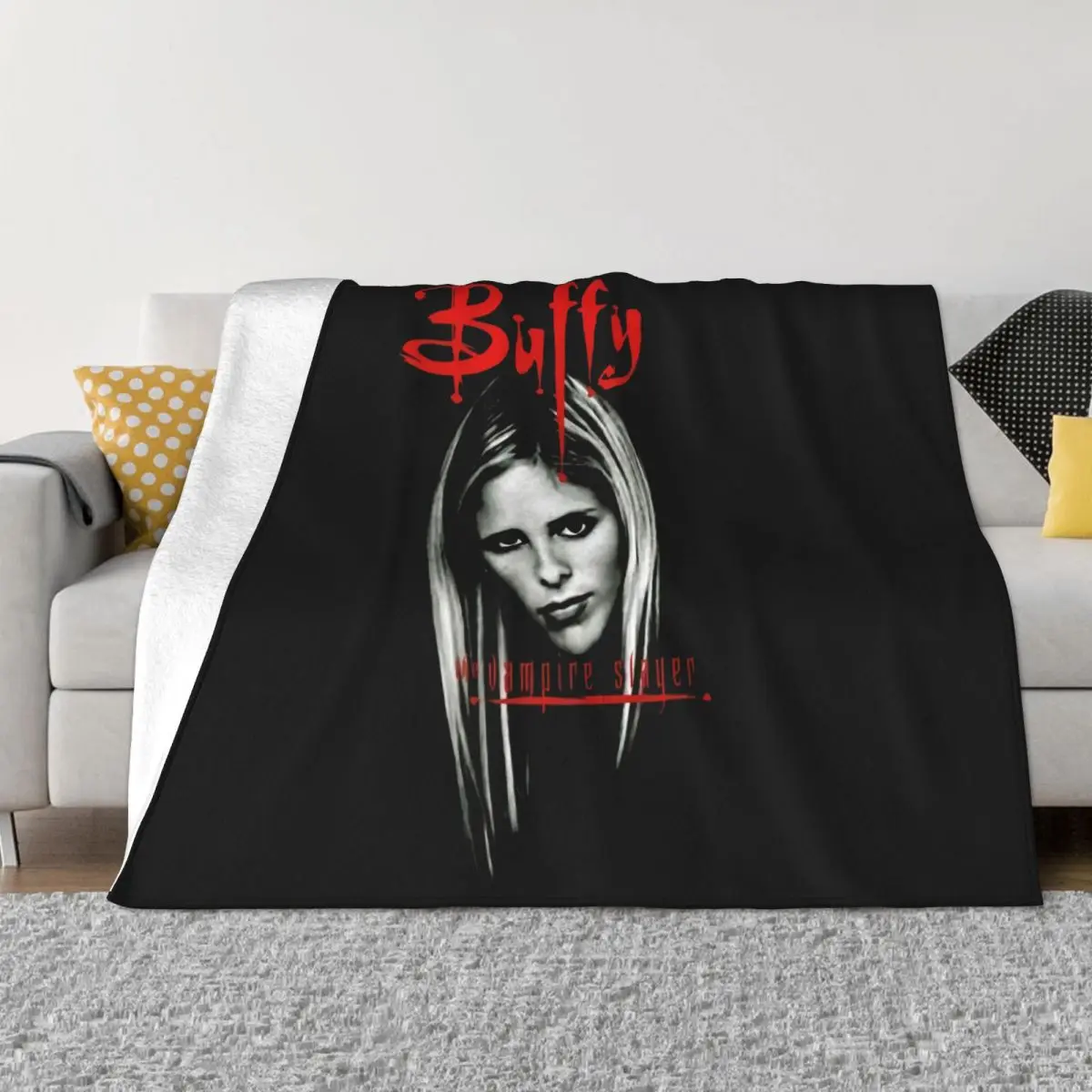 Buffy The Vampire Slayer Buffy Face New New Animal Latest Comfortable Middle Aged Western Style More Size Rock Throw Blanket