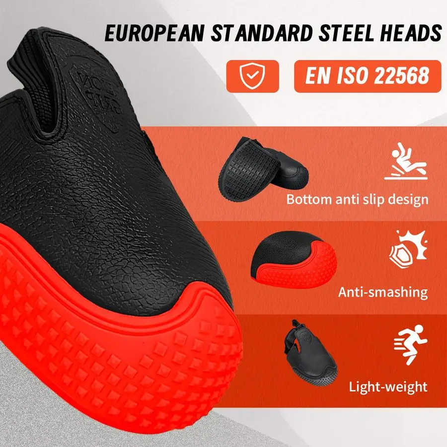 ASTM معتمد زلة أمبير EN 22568 الصلب ToeLG07 مقاومة الصلب تو أغطية الحذاء 0.94 SRO المضادة للانزلاق الجرموق مقاوم للماء العمل التمهيد