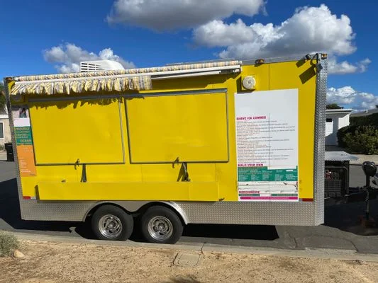 2023 kuchnia przyczepa do przewozu żywności ulica Hot Dog koncesja ciężarówka Van dopuszczenie CE przekąska Catering Kiosk