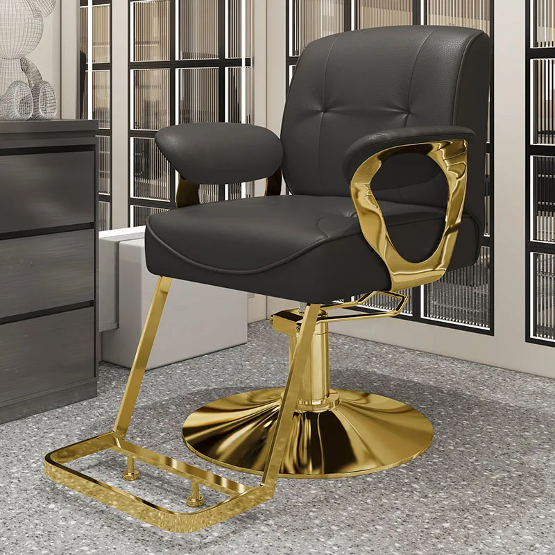 Uniquely designed barber chair Premium Nordic style minimalist salon chair Classic multifunctional salon furniture