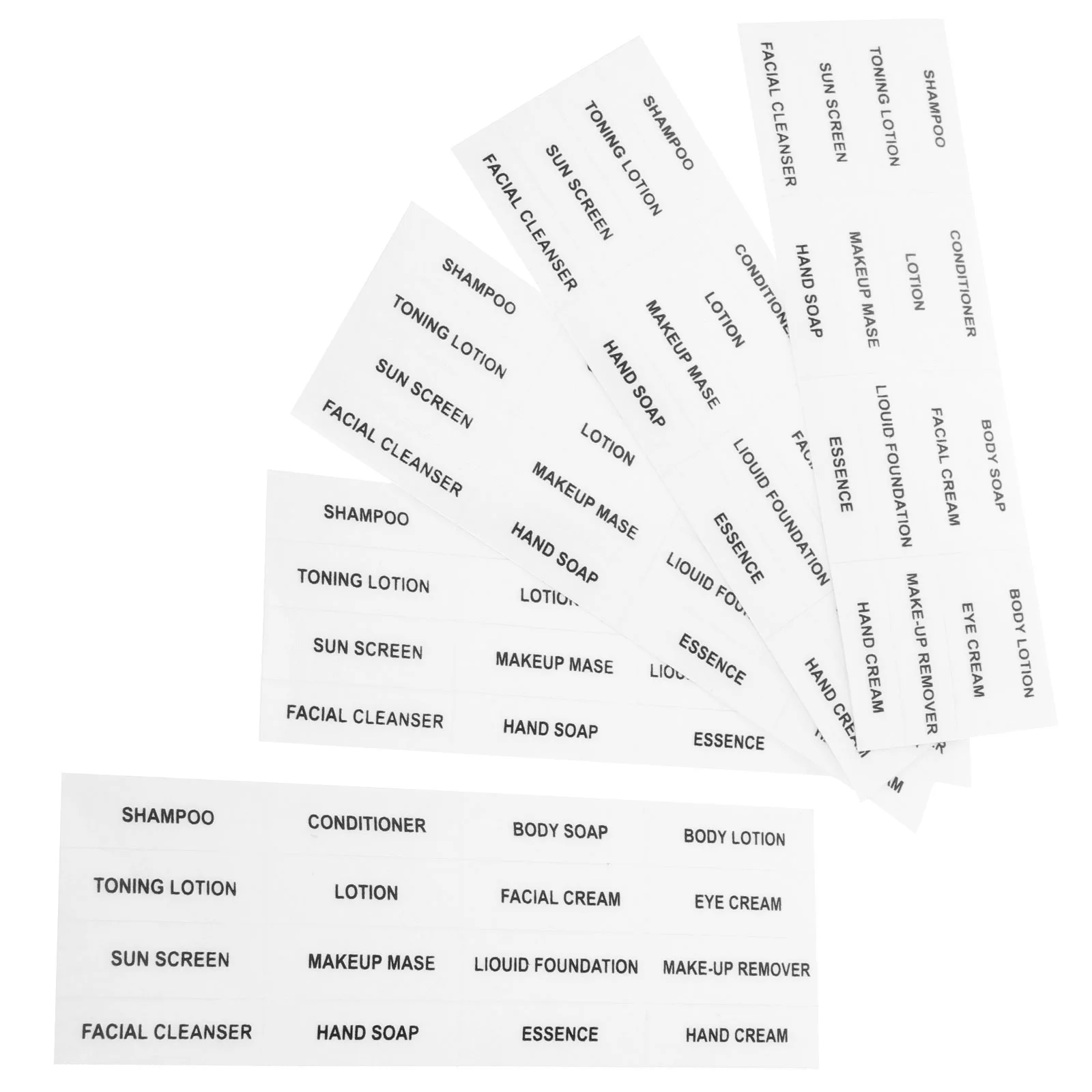 10 Pcs Travel Tag Waterproof Stickers Self-Adhesive Label Accessories Cosmetics Labels