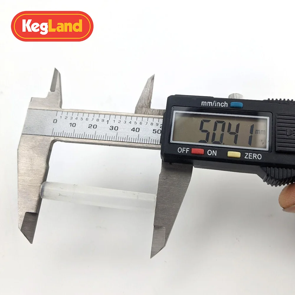 KegLand 50mm Rigid Polypropylene Joiner 8mm/6.35mm OD Tube Beer Craft Brewing
