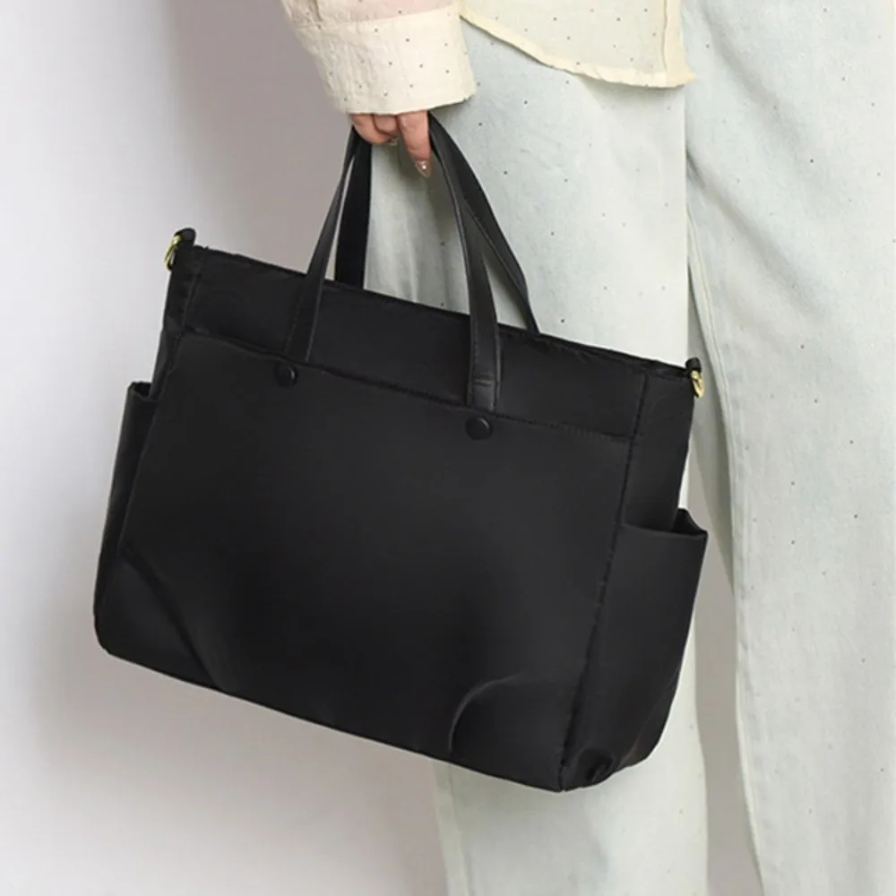 

Shoulder Strap Portable Laptop Bags Side Pocket with Handle Laptop Handbag Solid Color 15/16inch Notebook Sleeve Bag