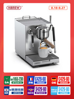 HiBREW H21 Commercial Coffee Machine 3 Boiler System Dual Pump Adjust Extraction Temperature Cappuccino Latte Coffee Maker