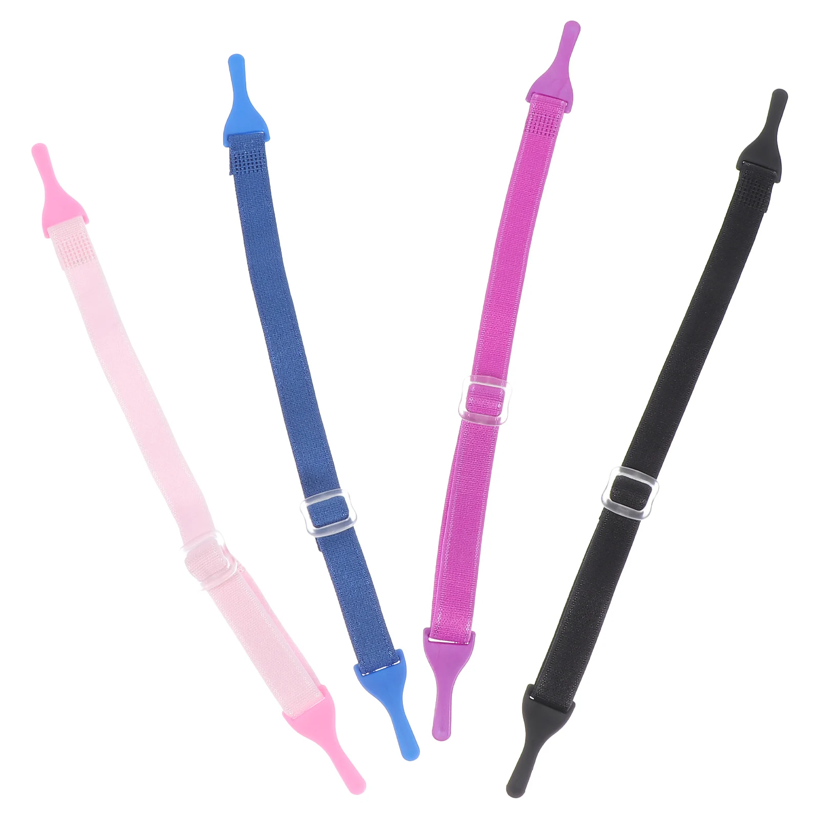 

4 Pcs Eyeglasses Ropes Kids Sports Elastic Purple Blue Adjustable Clip Straps Glasses Secure Clean Gifts Safety