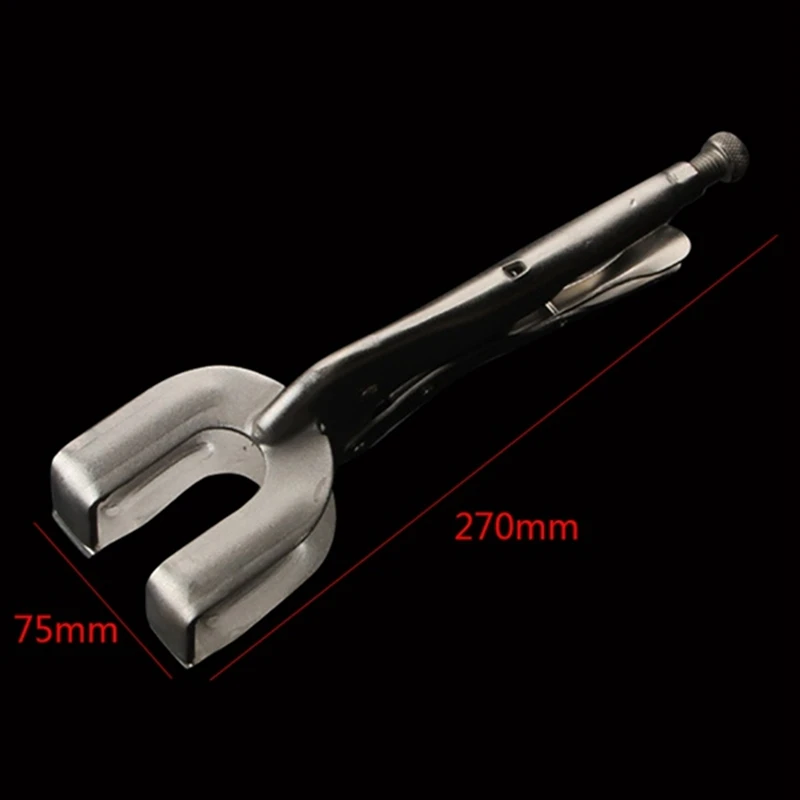 11 Inch Steel Vise Fixed Welding Plate Clamp Metal Grip Locking Pliers Easy To Use