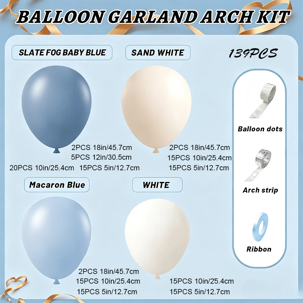 Toz Mavisi Kum Beyazı Lateks B - Balloon Arch Kit incelemesi ve fiyatı