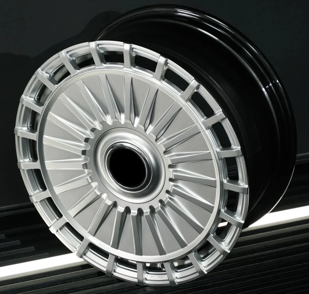 Carbon Fiber Style Custom Forged Wheel Rims 20 Inch Monoblock Aluminum 5x112 5x120 Luxury Car Decoration Accessories