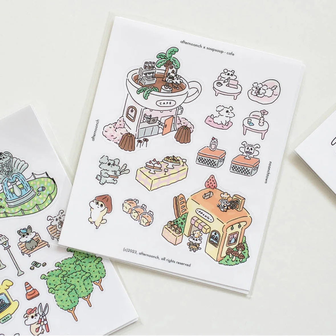 Ins Korean Kawaii Dog Stickers Cute Cartoon Puppy Pattern Creative DIY Stickers for Handbook Journal Craft Ornament