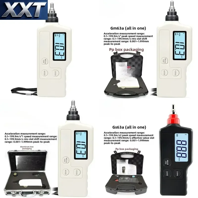 XXT GM63A Digital Vibration Meter High Accuracy Mechanical Inspection Instrument Hand Tool Parts From Mainland China