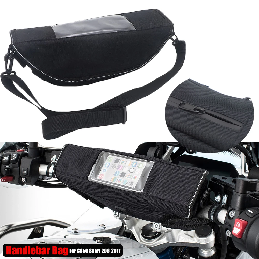 

Universal Motorcycle Handlebars Phone CPS Navigation Package Storage Bag Holder Screen Phone GS For BMW C650 Sport 2016 2017