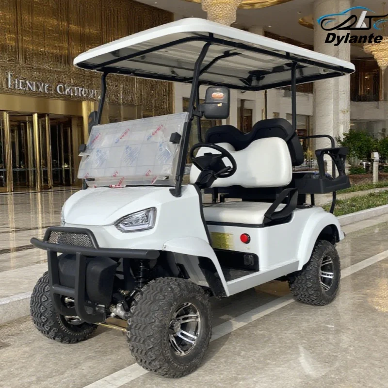 Electric Car 2024 New 72/60V Solar Panel With Lithium Battery Golf Cart 2+2/6 +2 Seater Carts Utility