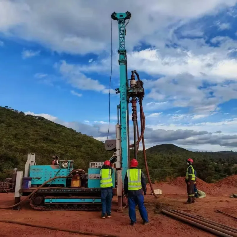 Fully Hydraulic Crawler Drilling Rig Multi-Function With Diesel Engine Gear Bearing Pump Motor Efficiency Drilling Rig Machine