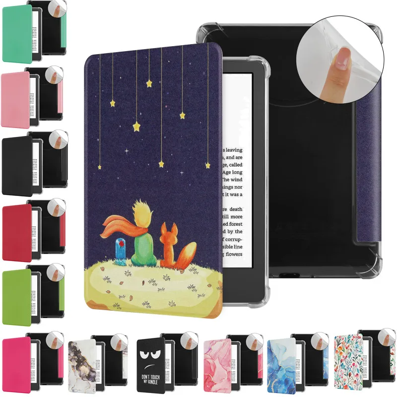 

Clear Back Case Shockproof TPU Shell for All New Kindle Basic 2024 11th Generation 2022 C2V2L3 RS23CV 6'' Ebook Smart Cover