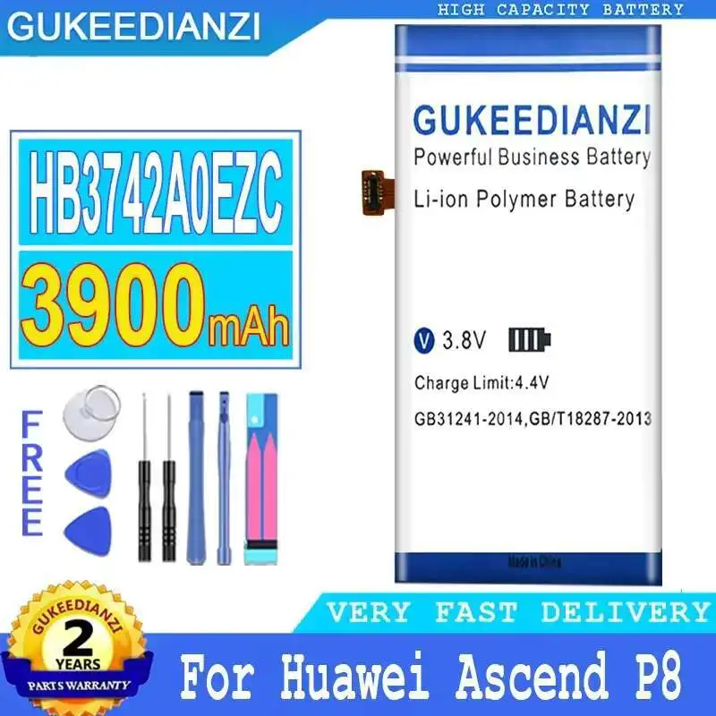 

3900 мАч для Huawei Ascend P8 Lite Enjoy 5S HB3742A0EZC + аккумулятор мобильного телефона с длительным сроком службы