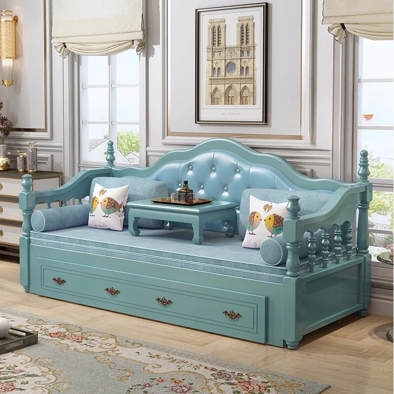 Sofá de madeira extravagante cadeira para sala de estar, luxo nórdico reclinável, Woonkamer europeu, mobiliário doméstico, cama vintage, nova chegada
