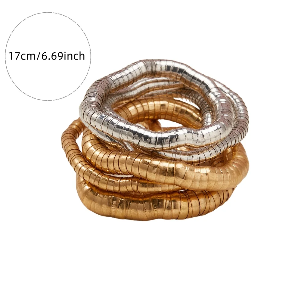 Neutral Style Curved Snake-shaped Bracelet Is Flexible Unique And Fashionable Bracelets Woman