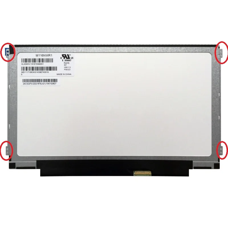 Grade A+ N116BGE EB2/EA1/EA2/E32 B116XTN02 3 B116XTN01.0 B116XTN02.1 M116NWR1-R7 11.6 Inch Laptop lcd screen replacement display