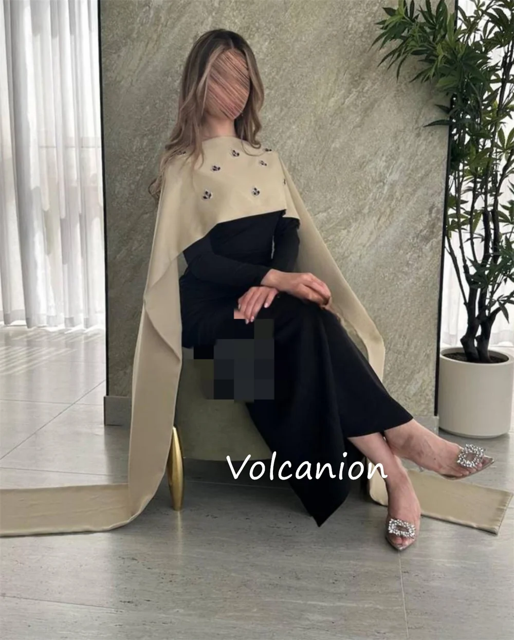 Personalizado requintado jérsei lantejoulas em linha reta colher pescoço midi vestidos sob medida ocasião de alta qualidade simples