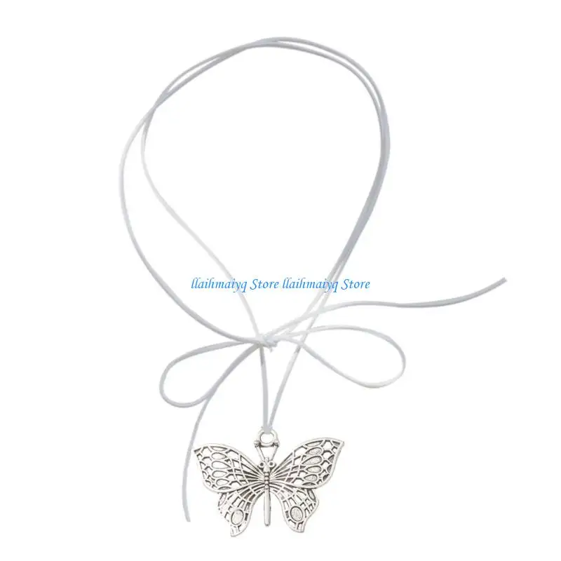 

573B Elegant Butterfly Collar Necklace Fashion Choker Necklaces Summer Jewelry