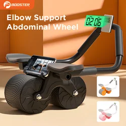 Ab Roller Wheel rimbalzo automatico con supporto per gomito piastra piatta ruota per esercizi silenzio ruota addominale attrezzatura per esercizi a casa