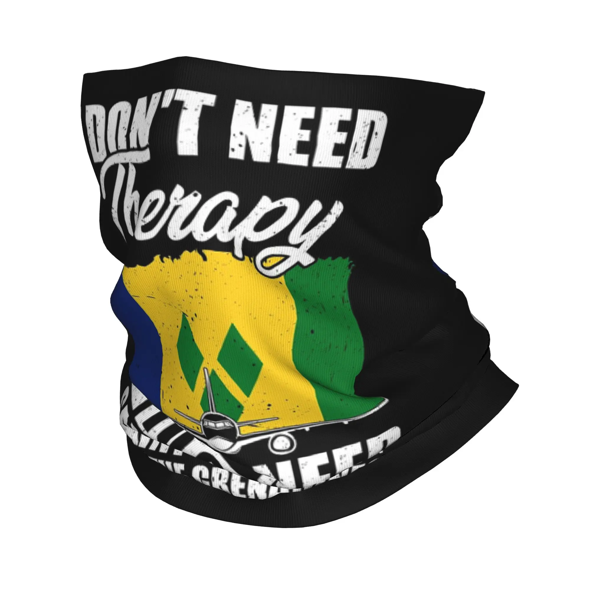 I Don't Need Therapy Saint Vincent and Grenadines Flag Bandana Neck Cover Printed Mask Scarf Balaclava Running Unisex Adult