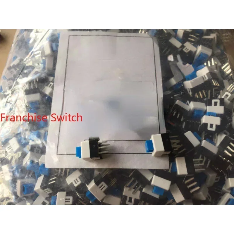 10PCS Lock Button   Switch  Flat Head Self-locking Vertical   Double Row 6-pin Environmentally