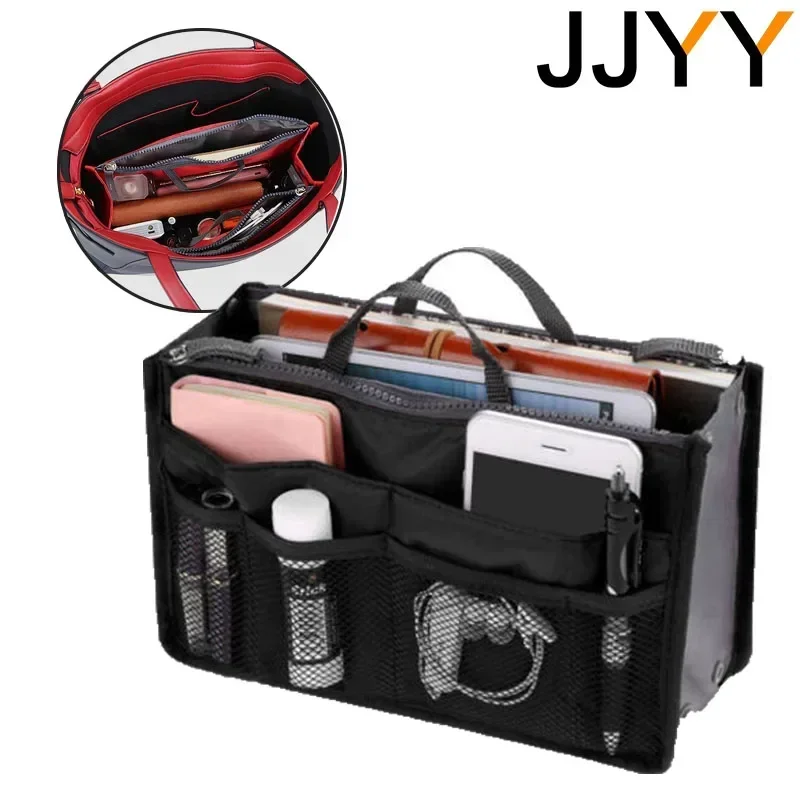 

Multifunctional Bi-fold Storage Bag Double Zipper Large Capacity Storage Arrangement Makeup Toiletries Large Classification Bag