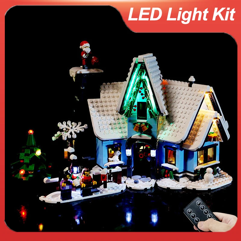 LED Light Set For 10293 compatible 88088 Santa's Visit (Only LED Light, NOT Include The Model Bricks)