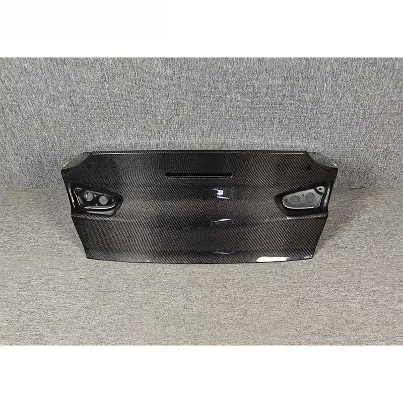For 2007-2016  Lancer Evolution X Upgraded Modification of Carbon Fiber Trunk Lid  with Ducktail-Style Spoiler view 2