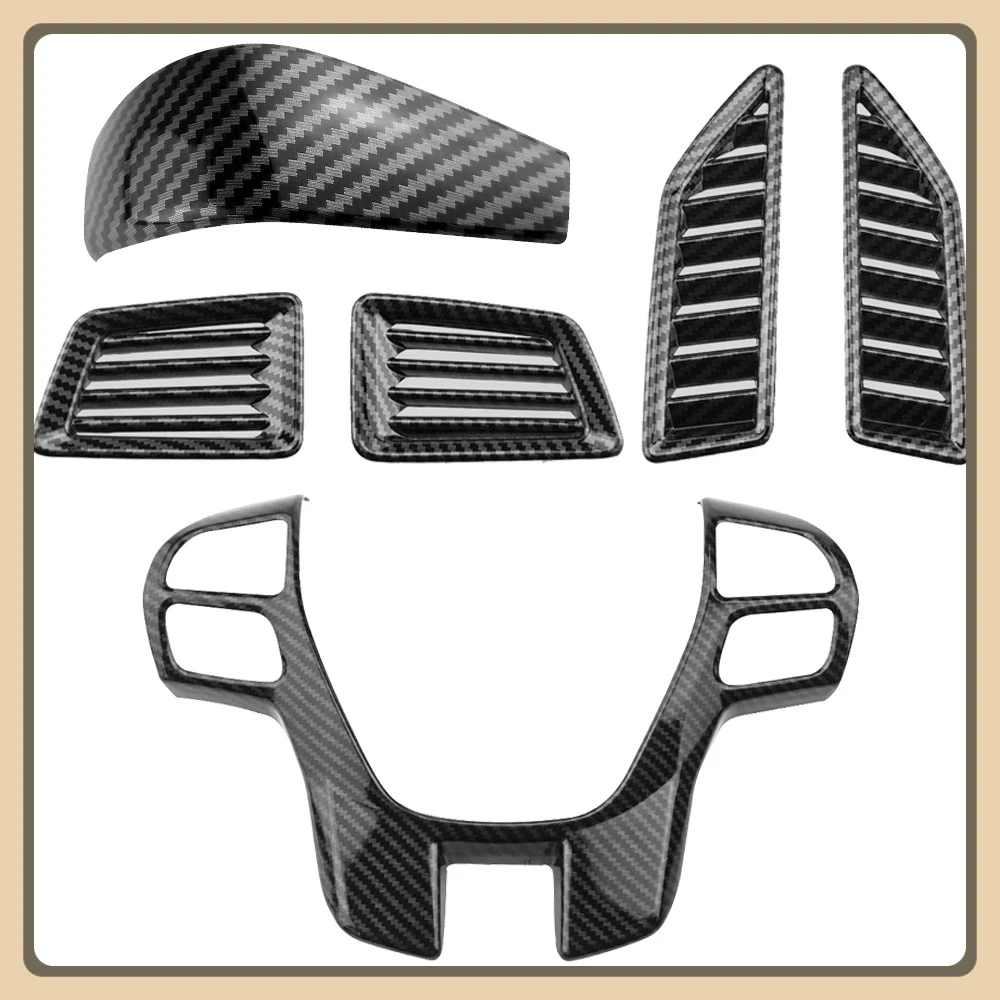 

For for Ford Everest 2015-2019 Ranger 2015-2017 Gear Shift Knob Cover Central Control Panel Car Sticker Steering Wheel Sequins