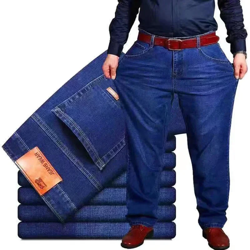 10XL Jeans pantaloni larghi da uomo Jeans Oversize vestiti larghi Plus Size pantaloni in Denim uomo STREETWEAR abbigliamento moda Cargo uomo