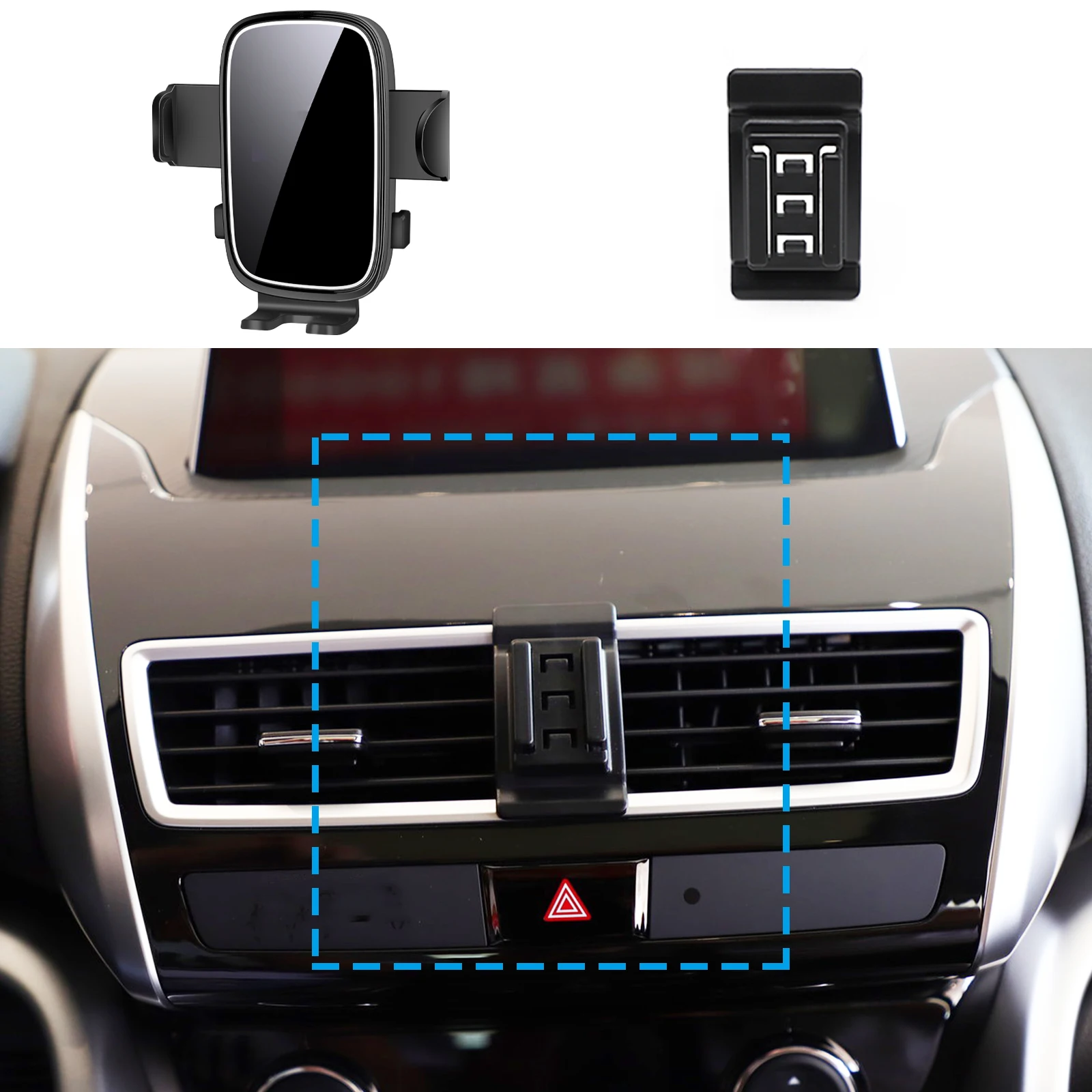 

fit for Mitsubishi Eclipse Cross 2018 2019-2024 Custom Fit Phone Holder Mount Dashboard Screen Base No Drill Car​​ accessoires