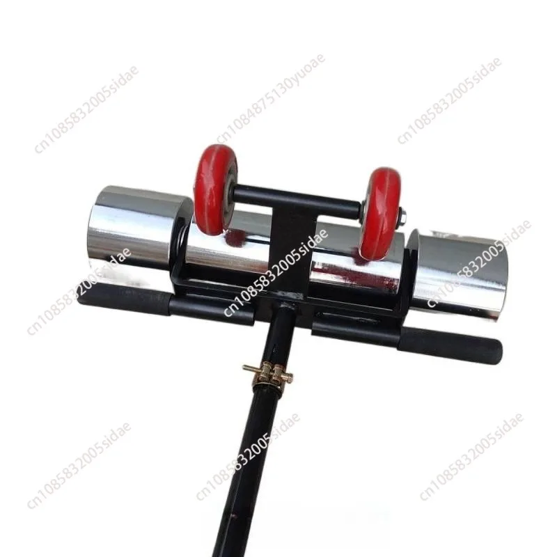 Heavy Duty Compaction Pressure Roller Electroplated Stainless Steel 30KG 50KG for PVC Plastic Flooring Laying Construction