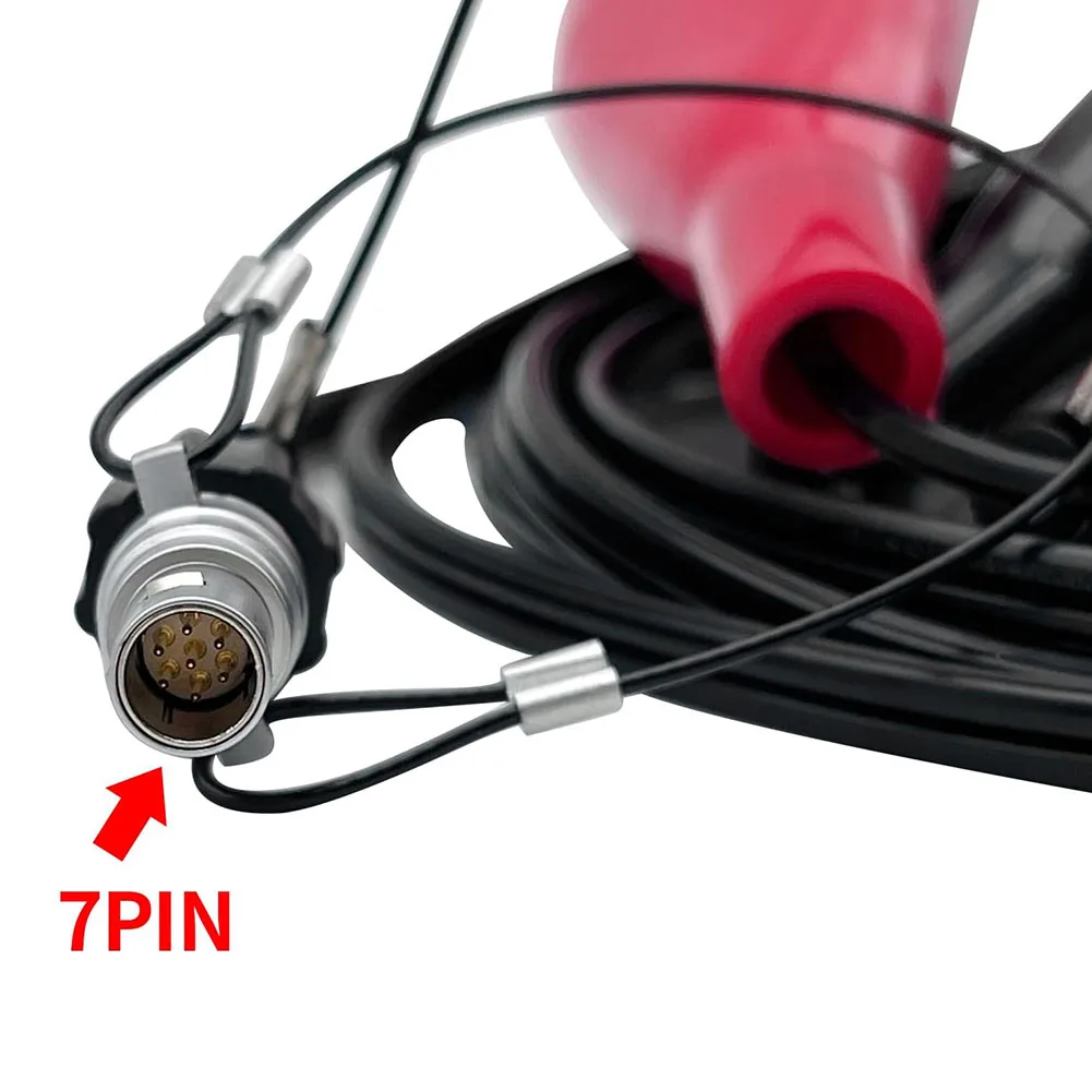 Cable de alimentación de 7 pines para GPS GNSS se conecta a batería de 12 V compatible con 4700 4800 5700 5800 R6 R7 R8 R10 SPS 1 8 m de largo