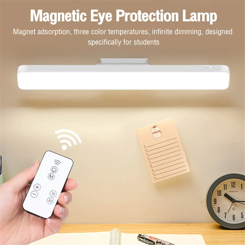 Desk Lamp Hanging Magnetic Eye-care Table Lamp LED Reading Light USB Rechargeable Dimmable Cabinet Closet Wardrobe Night Light