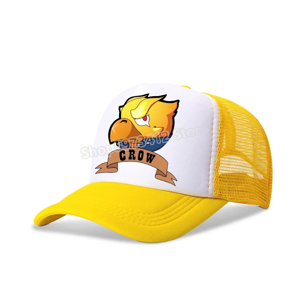 Anime Cartoon Kids Baseball Cap Game Figure Leon Spike Crow Printed Sun Hat Summer Adjustable Peaked Caps Headdress Mesh Hats