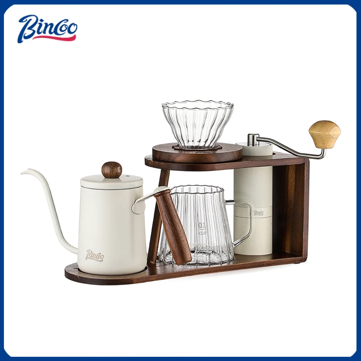 

Bincoo Coffee Bean Hand Grinder Storage Rack, Portable Home Storage, Filter Cup, Special Bracket Hand brewed Coffee Accessories