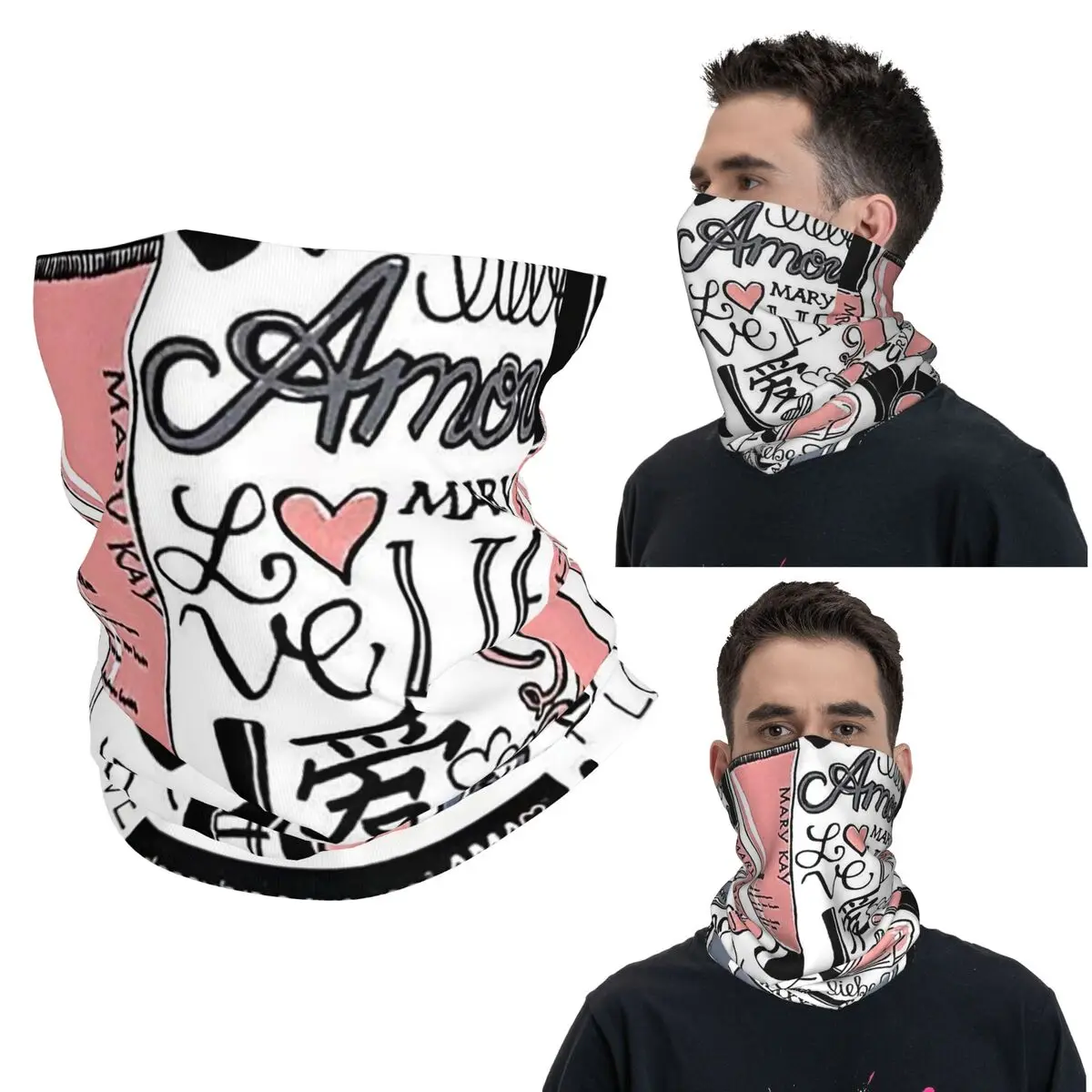 

Mary Kay Cosmetics Bandana Neck Cover Printed Wrap Scarf Multi-use Face Mask Outdoor Sports Unisex Adult Washable