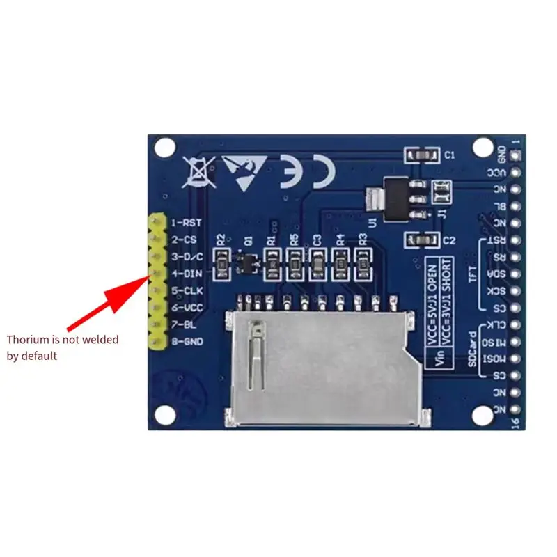 AED7-TFT 1.8 Inch LCD Module 128X160 DOT-Matrix ST7735S Driver SPI Serial Interface Multi-Function Color Screen Module