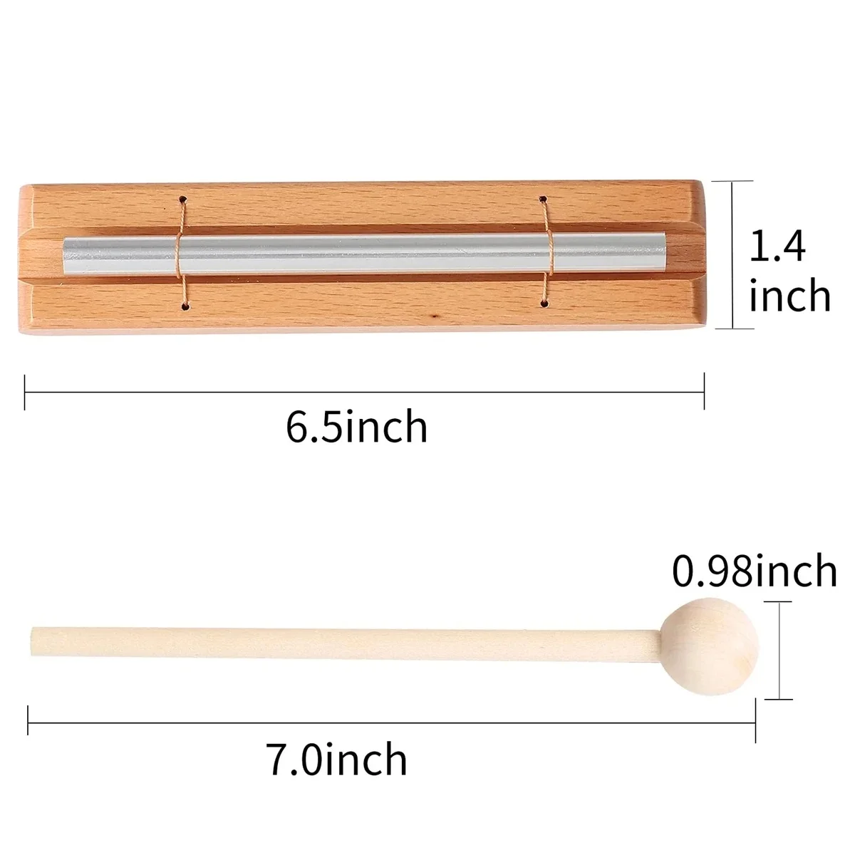Meditation Chimes 1tone The Original Guaranteed Musically Tuned Wind Zenergy Hand Chime for Classrooms Meditation Mindfulness
