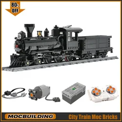 No. 3 Locomotive MOC Building Blocks Rail Transit Trains Motor Machine Model Technology Bricks DIY Assembly Toys Xmas Gifts