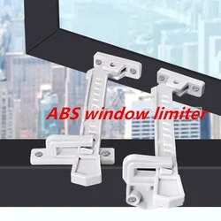 Tope de pestillo limitador de refuerzo de viento de ventana ABS, localizador de ventanas abatibles, cerradura de puerta de seguridad para el hogar, accesorios de hardware de hotel