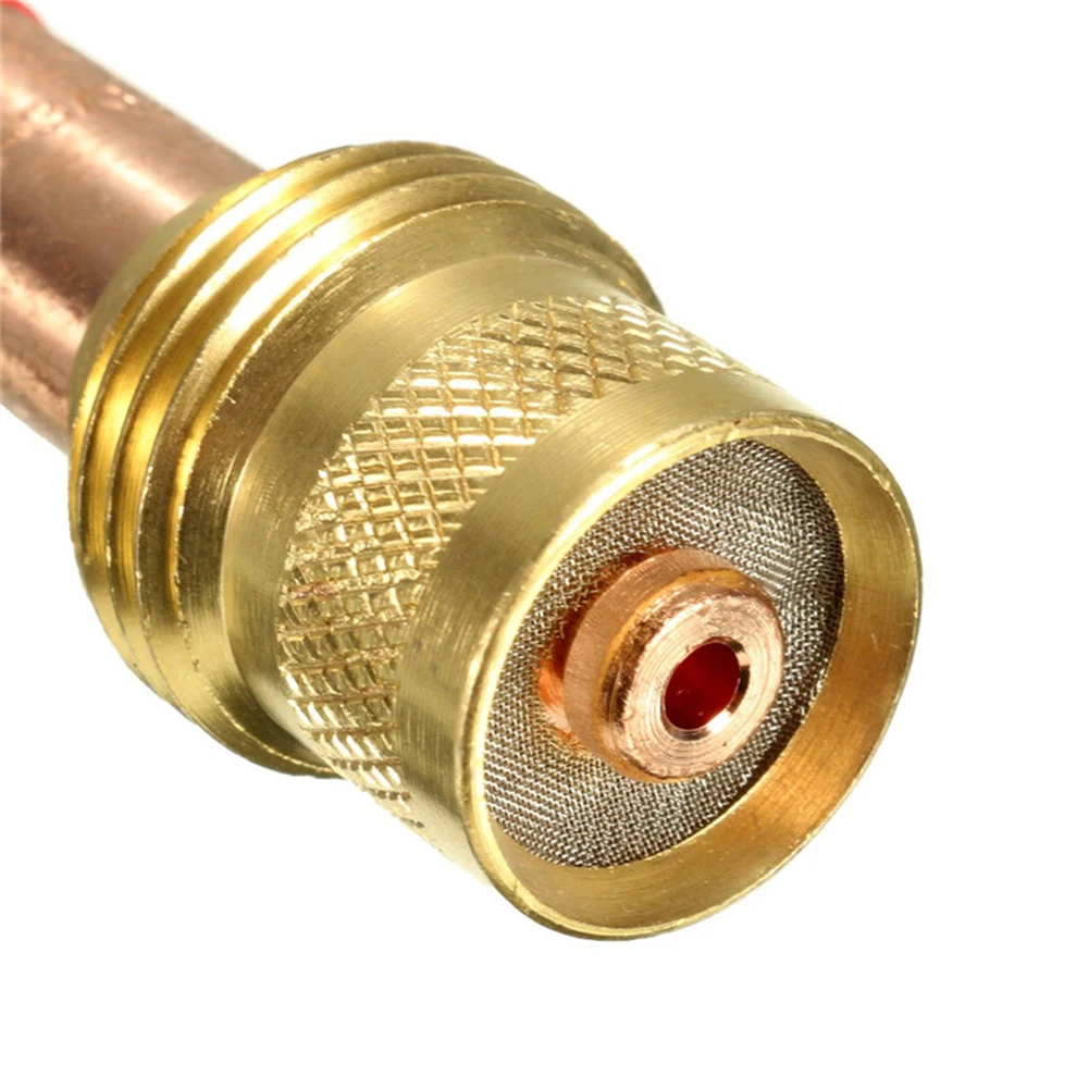 10 шт. для Tig, комплект аксессуаров для газовых линз для WP17 18 26, для горелки Tig, в комплект входят газовые линзы, цанги, сопла, изолятор